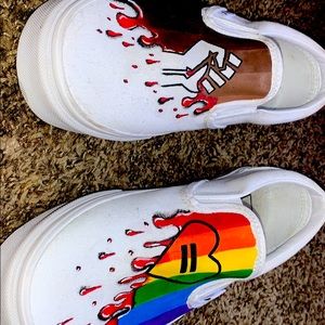 vans custom/ blm/love